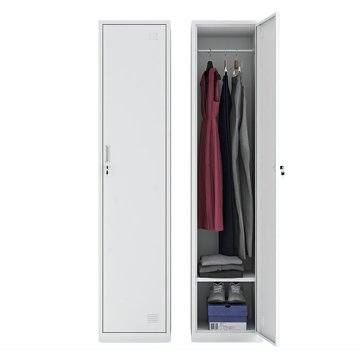 Steel Storage Cabinet Industrial Hinged Wardrobe Armoire for Home