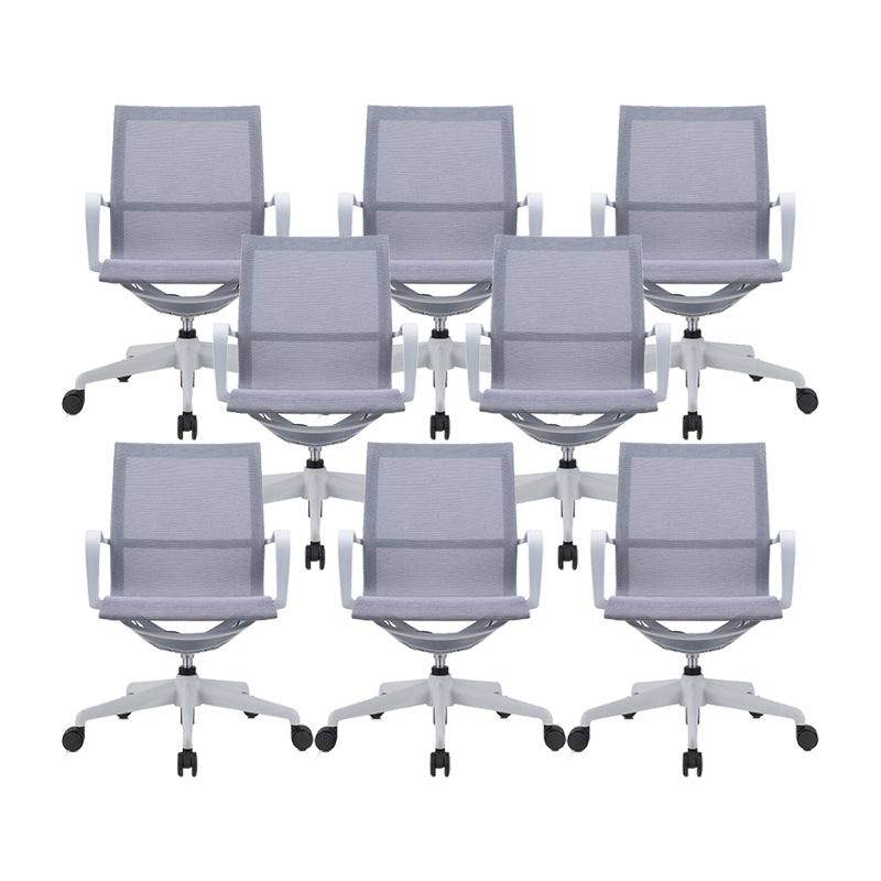 Modern Fixed Arm Conference Chair Office Ergonomic Mesh Task Chair