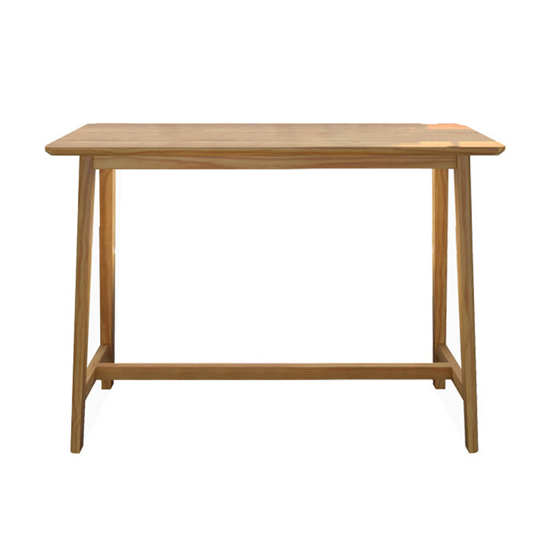 1/4 Pieces Table and Stool Set Modern Solid Wood Pub Dining Set