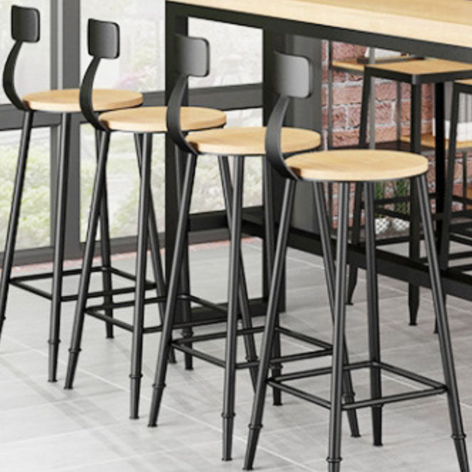 Industrial Bar Stool and Table Set 1/5 Pieces Pub Dining Set