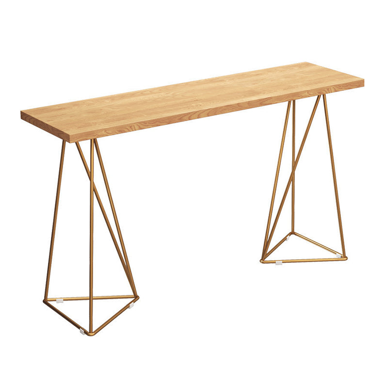 Glam Style 1/2/4 Pieces Bar Table Set Rectangle Bar Table with High Stools