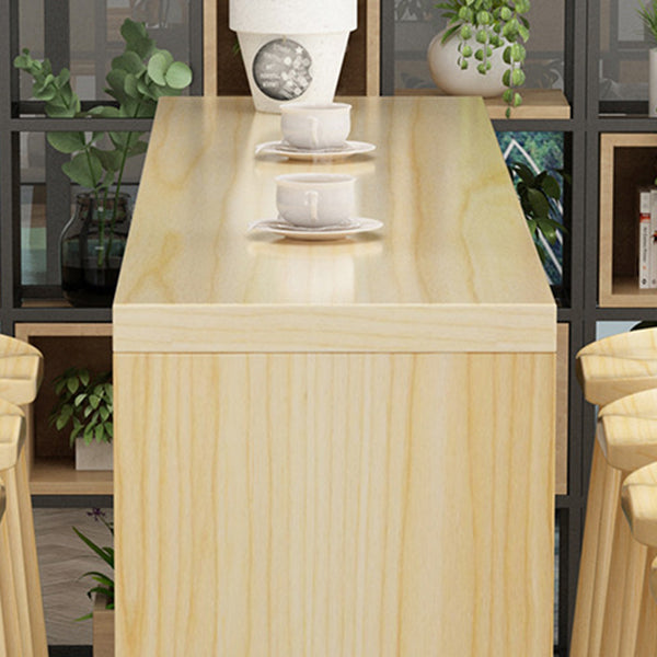 1/2/5/9 Pieces Bar Stool and Table Set Solid Wood Pub Dining Set