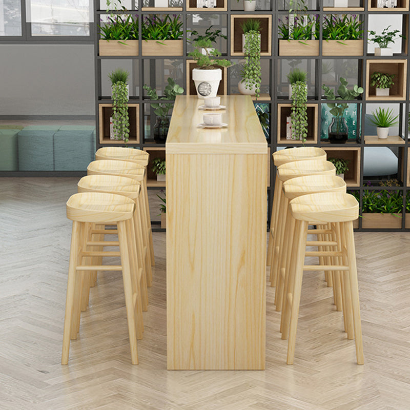 1/2/5/9 Pieces Bar Stool and Table Set Solid Wood Pub Dining Set