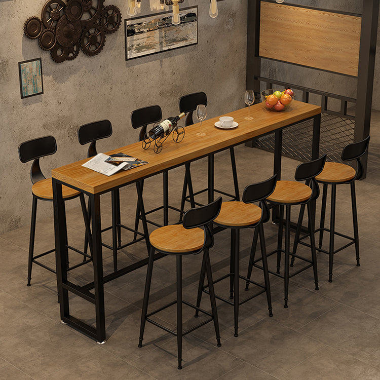 1/4/5/8/9 Pieces Bar Stool and Table Set Rectangular Pub Dining Set