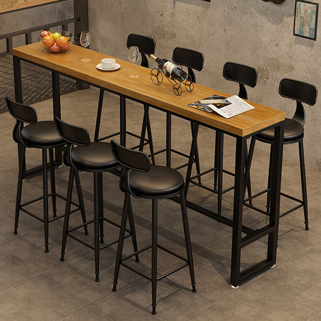 1/4/5/8/9 Pieces Bar Stool and Table Set Rectangular Pub Dining Set