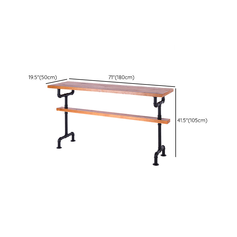 1/4/7 Pieces Bar Table Set Industrial Rectangular Pub Dining Set