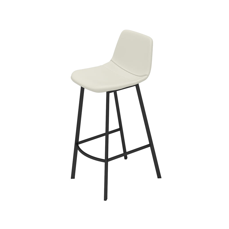 Contemporary White Bar Table Set 1/3/5 Pcs Stone Top Bar Table and Leather Stools