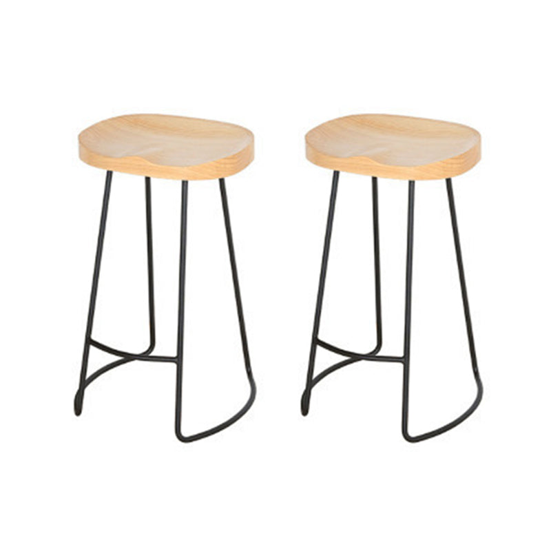Wood Rectangle Bar Table with High Metal Stools Industrial 1/2/7 Pieces Bar Table Set