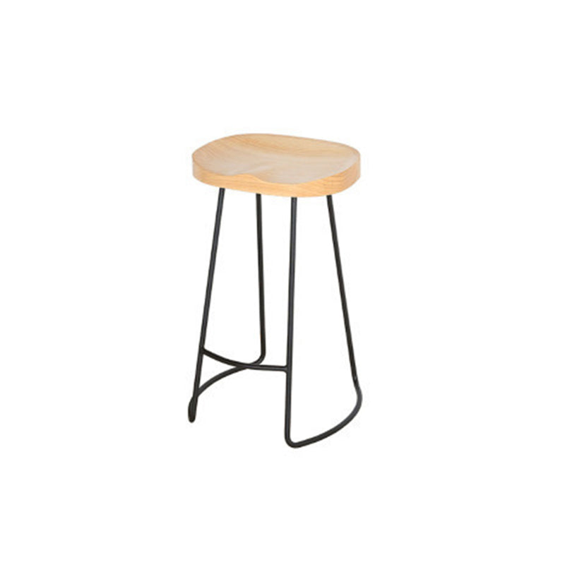 Wood Rectangle Bar Table with High Metal Stools Industrial 1/2/7 Pieces Bar Table Set