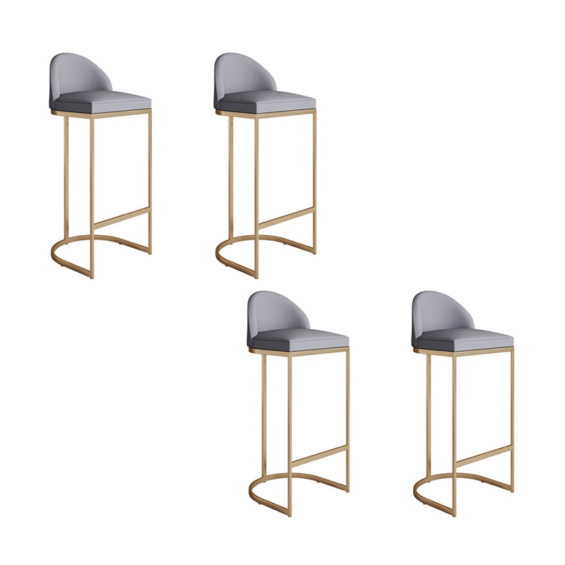 Glam 1/3/4 Pieces Bar Table Set Rectangle Bar Table with Metal High Stools