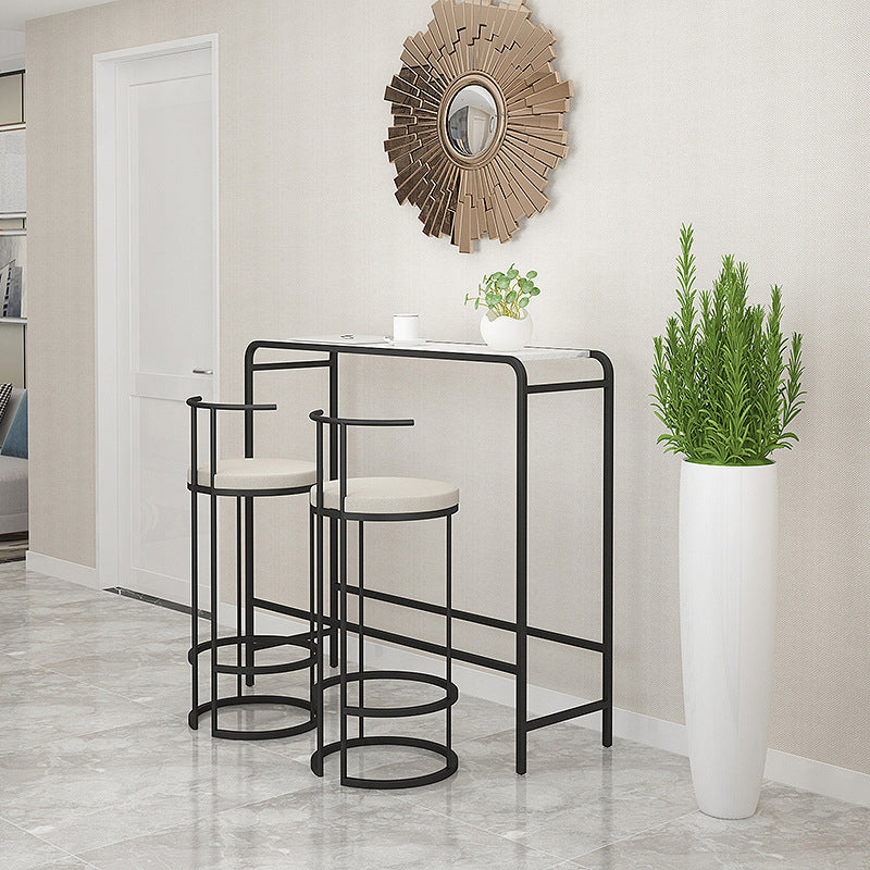 Industrial Pub Dining Set 1/3 Pieces Rectangular Table and Stool