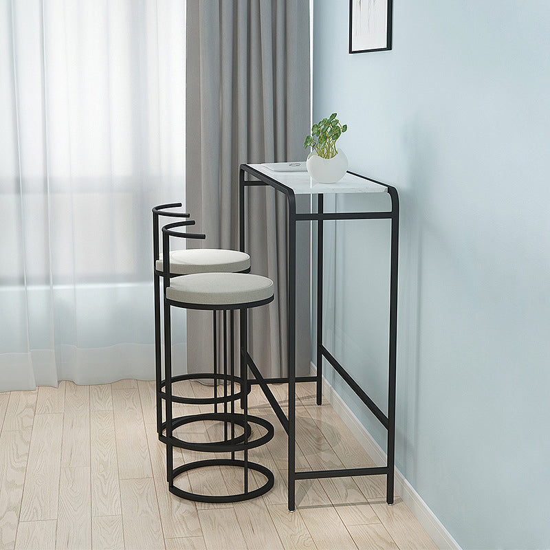 Industrial Pub Dining Set 1/3 Pieces Rectangular Table and Stool