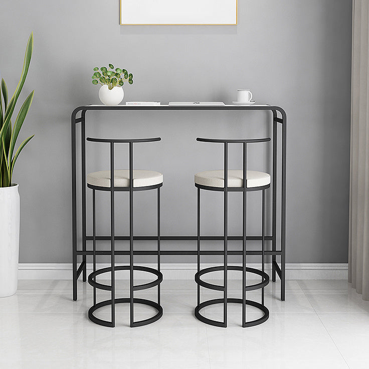 Industrial Pub Dining Set 1/3 Pieces Rectangular Table and Stool