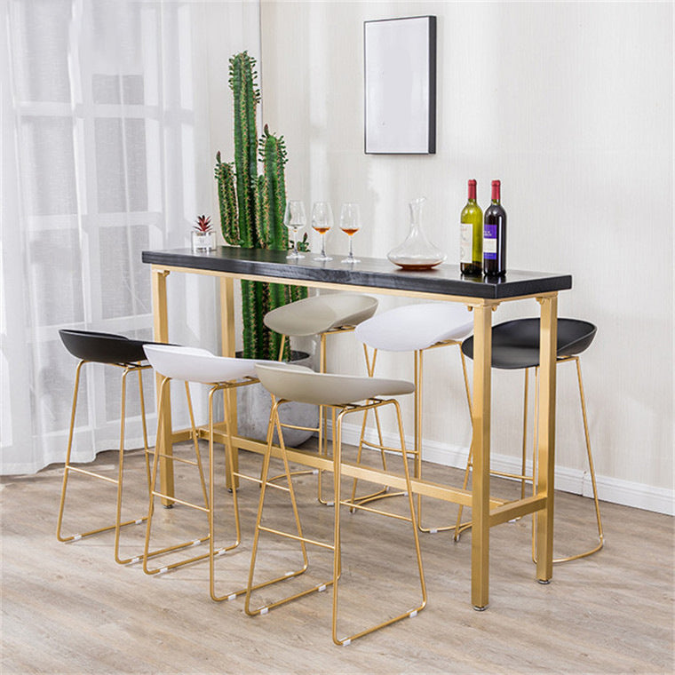 1/4/7 Pieces Bar Stool and Table Set Rectangular Pub Dining Set