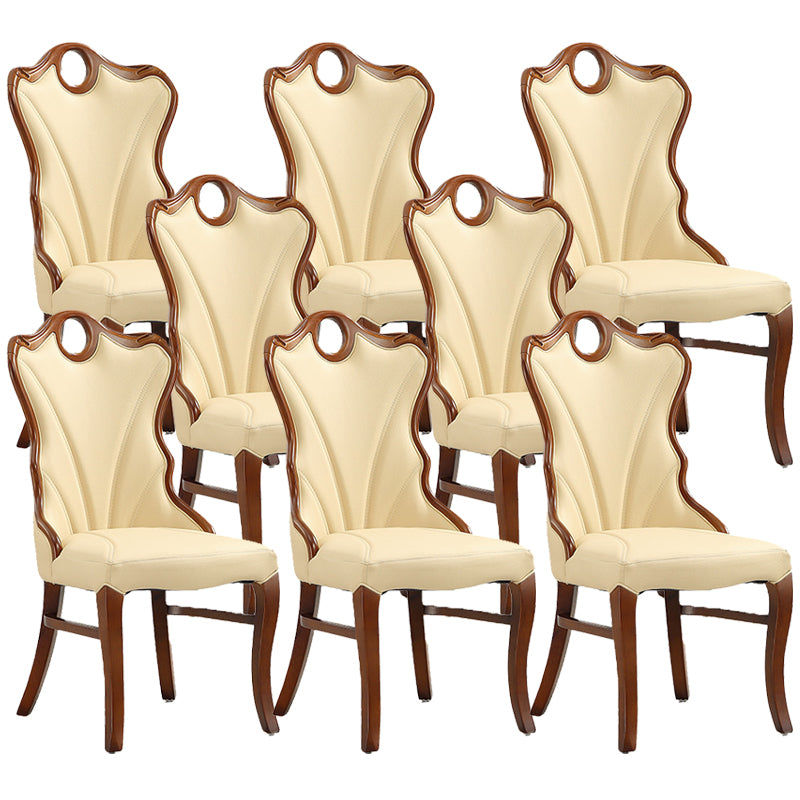 Upholstered Armless Dining Chairs Contemporary Kitchen Side Chair