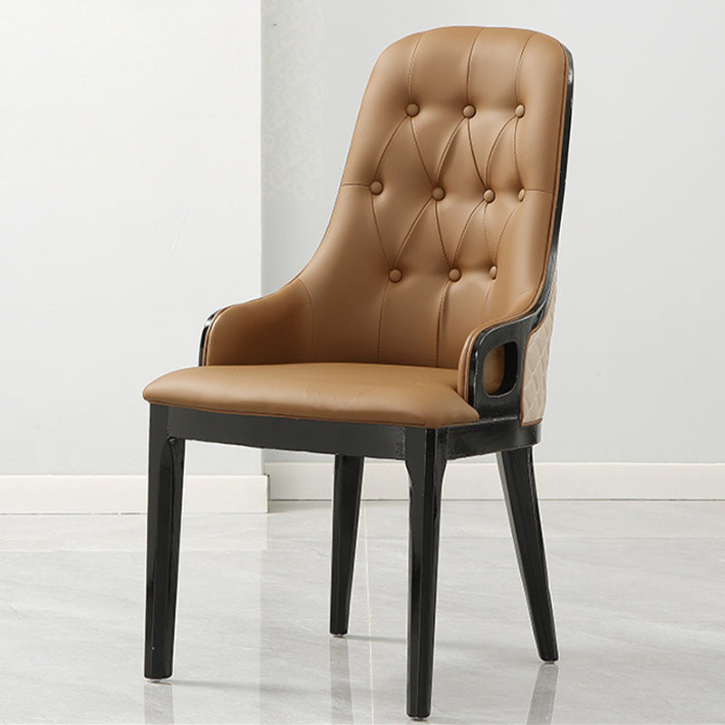 Contemporary Kitchen Dining Side Chair Upholstered Arm Chair