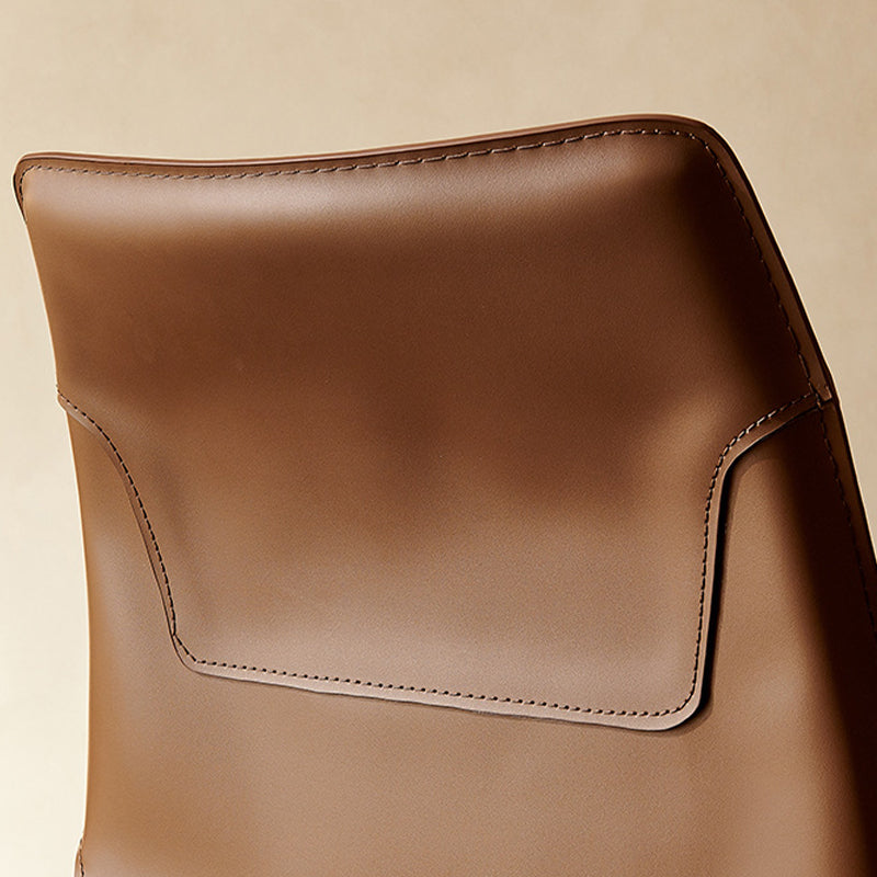 Contemporary Faux Leather Dining Chairs Indoor-Outdoor Parsons Chair