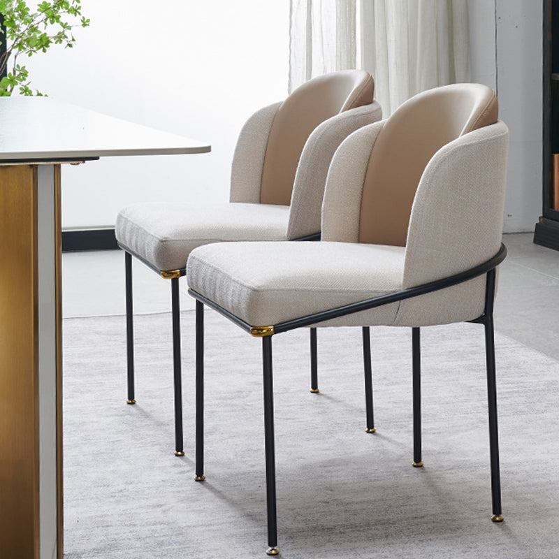 Glam Style Parsons Side Chair Indoor Dining Chair for Home Use