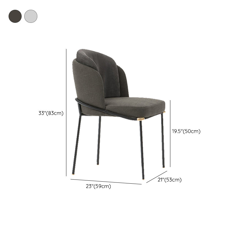 Glam Style Parsons Side Chair Indoor Dining Chair for Home Use