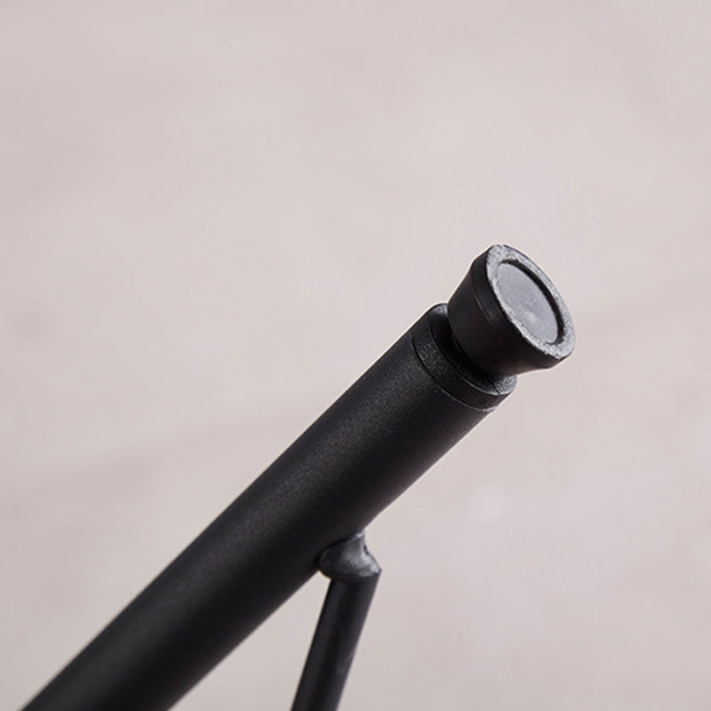 Modern Arm Chair Leather Indoor Dining Chair with Metal Frame