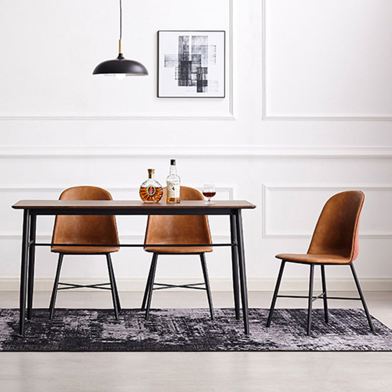 Indoor Side Chair Leather Modern Dining Chair for Dining Room