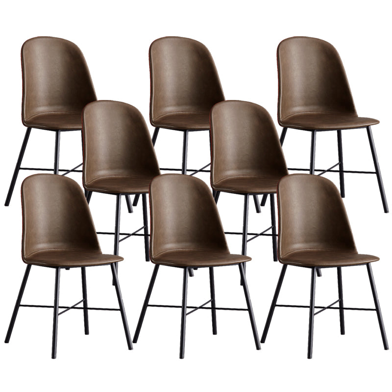 Indoor Side Chair Leather Modern Dining Chair for Dining Room