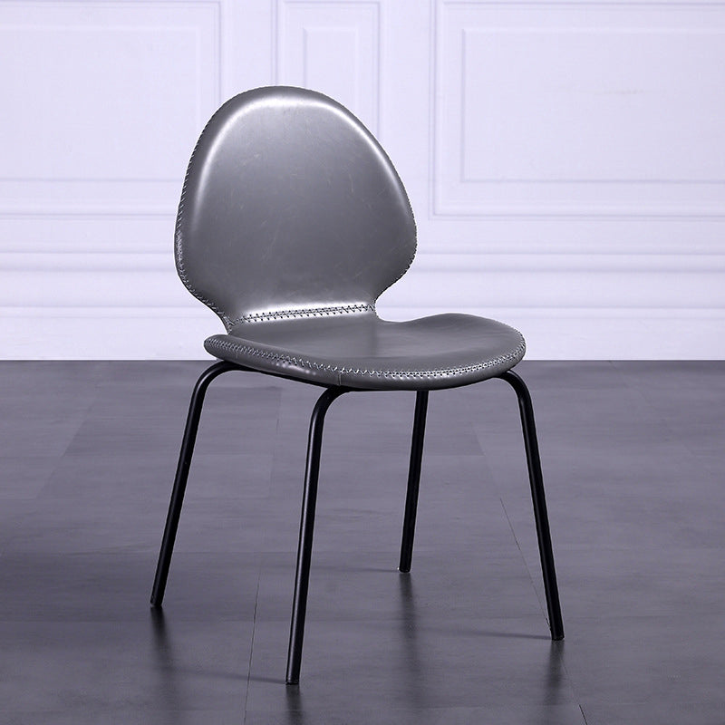 Contemporary Side Chair PU Leather Dining Chair for Home Use
