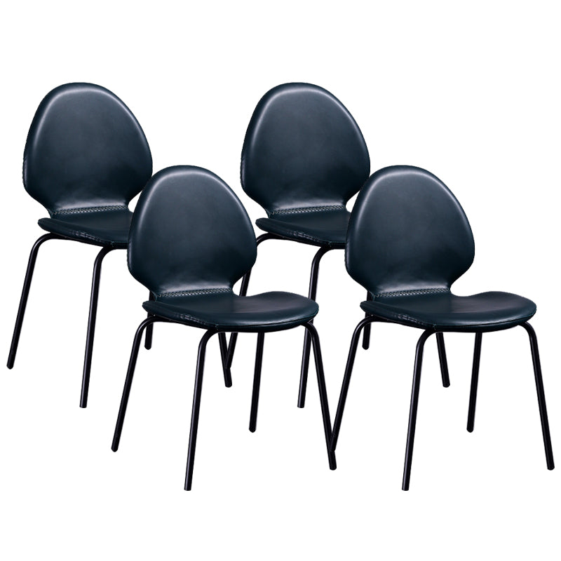 Contemporary Side Chair PU Leather Dining Chair for Home Use