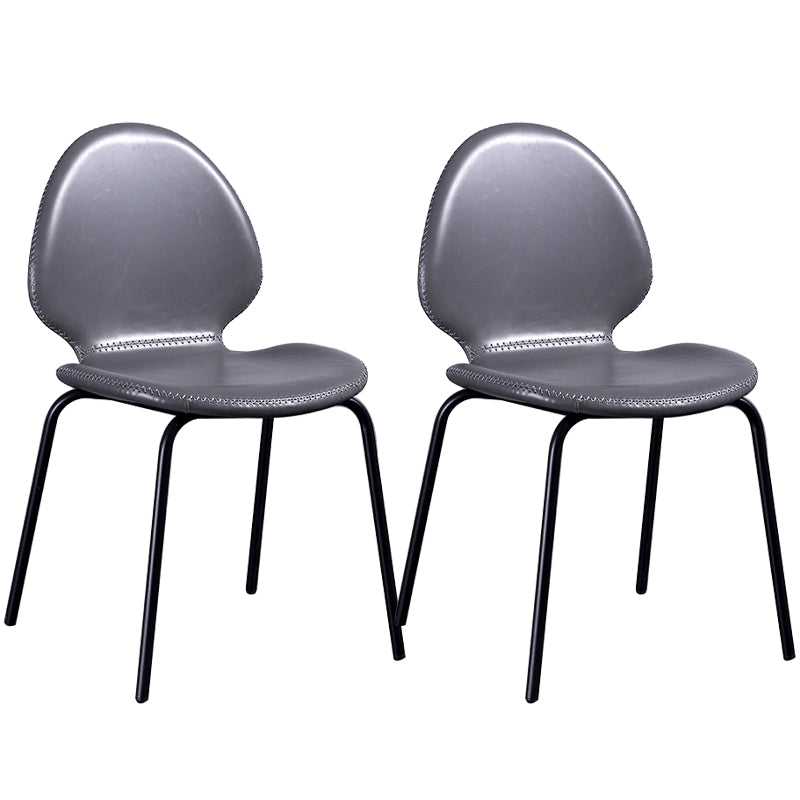 Contemporary Side Chair PU Leather Dining Chair for Home Use