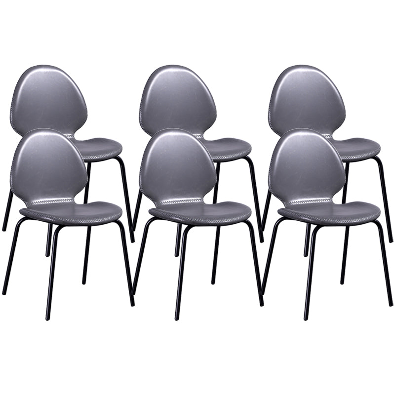 Contemporary Side Chair PU Leather Dining Chair for Home Use