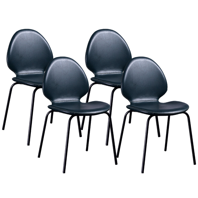 Contemporary Side Chair PU Leather Dining Chair for Home Use