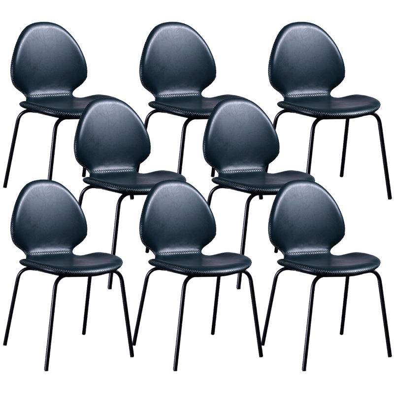 Contemporary Side Chair PU Leather Dining Chair for Home Use