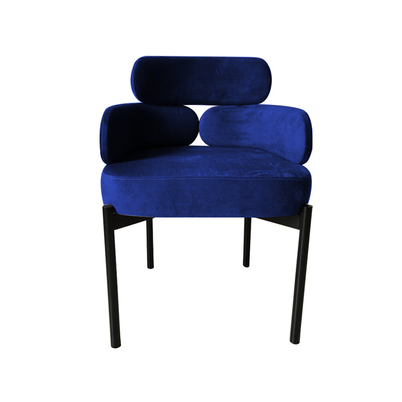 Home Upholstered Arm Dining Chairs Low Back Dining Chair for Indoor