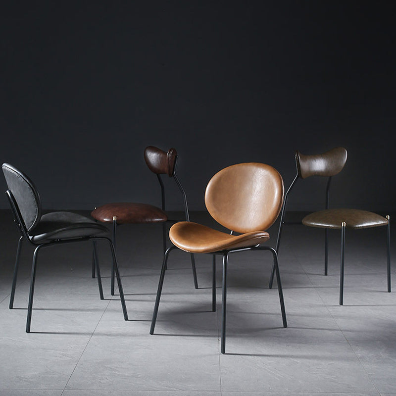 Contemporary Style Side Chair Leather Dining Chair for Dining Room