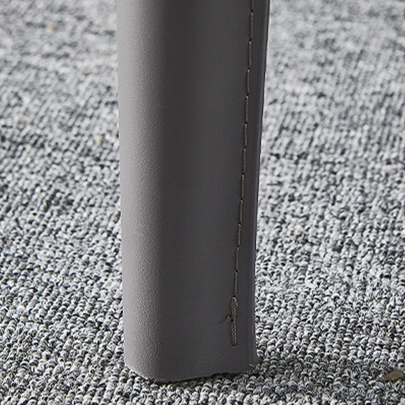 Industrial Faux Leather Dining Chairs Indoor-Outdoor Armless Chairs