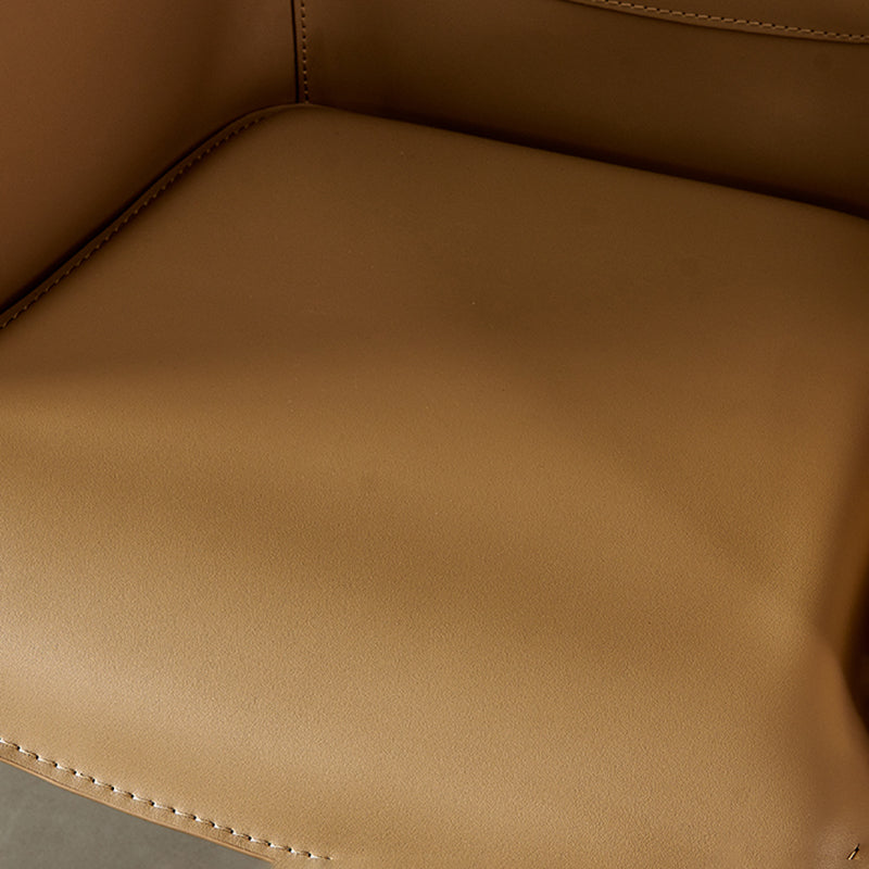 Contemporary Style Arm Chair Leather Dining Chair for Home Use
