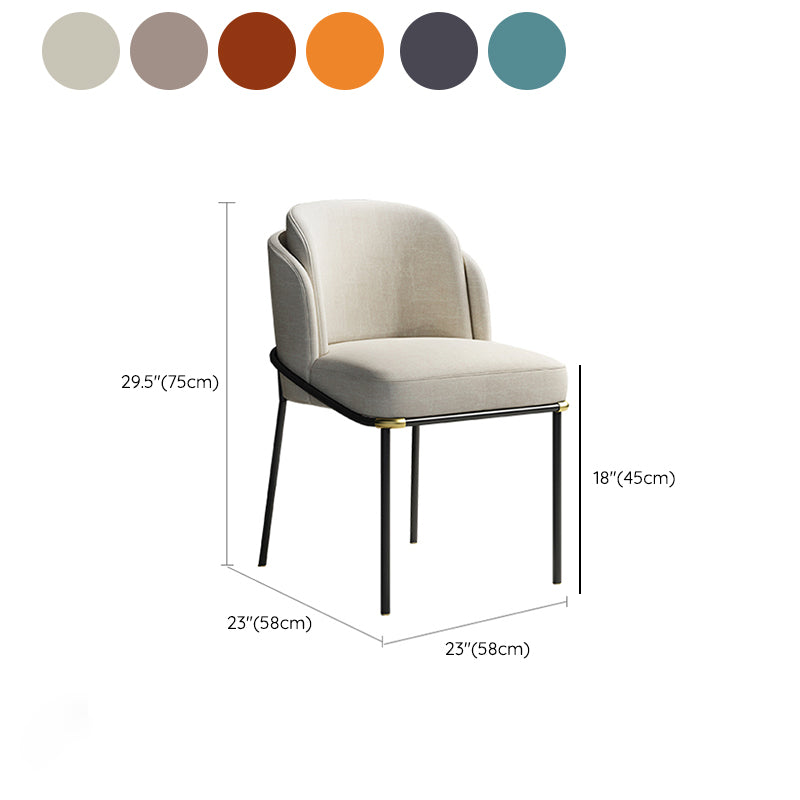 Modern Style Parsons Side Chair Upholstered Indoor Dining Chair