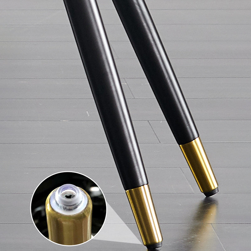 Contemporary Side Chair Upholstered Armless Faux Leather Dining Chairs