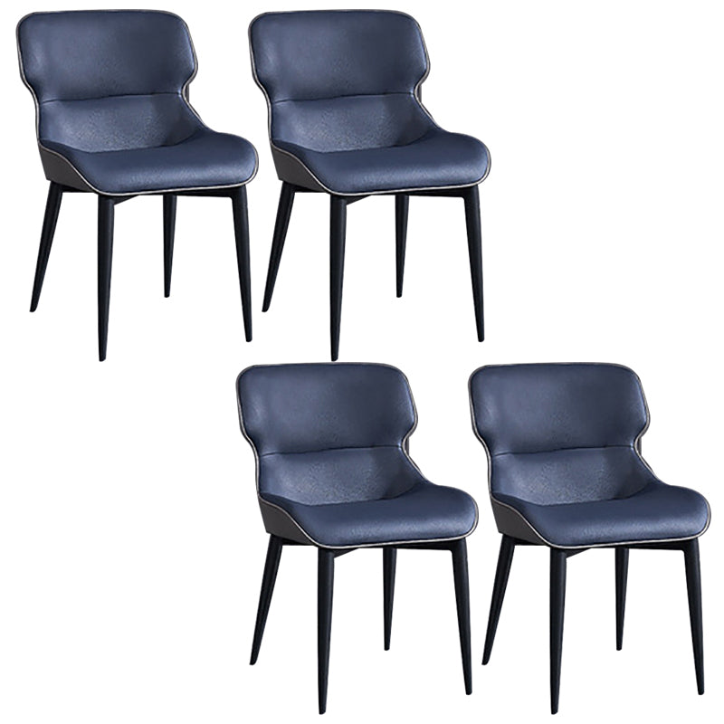 Contemporary Kitchen Dining Armless Chair Wingback Side Chair
