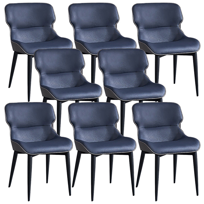 Contemporary Kitchen Dining Armless Chair Wingback Side Chair