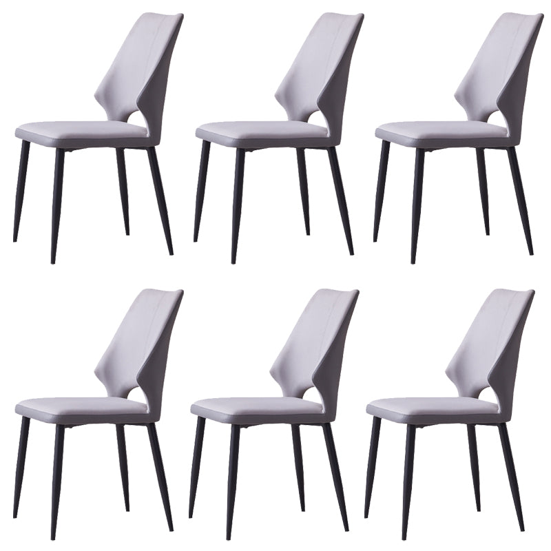 Wingback Armless Chair Contemporary Kitchen Dining Side Chair