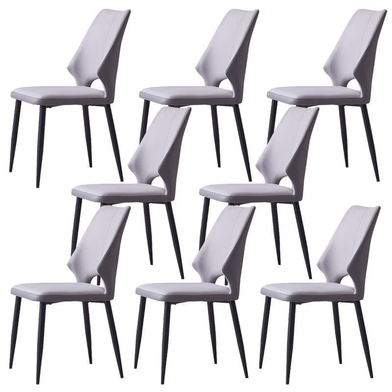 Wingback Armless Chair Contemporary Kitchen Dining Side Chair