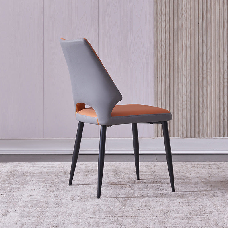 Wingback Armless Chair Contemporary Kitchen Dining Side Chair