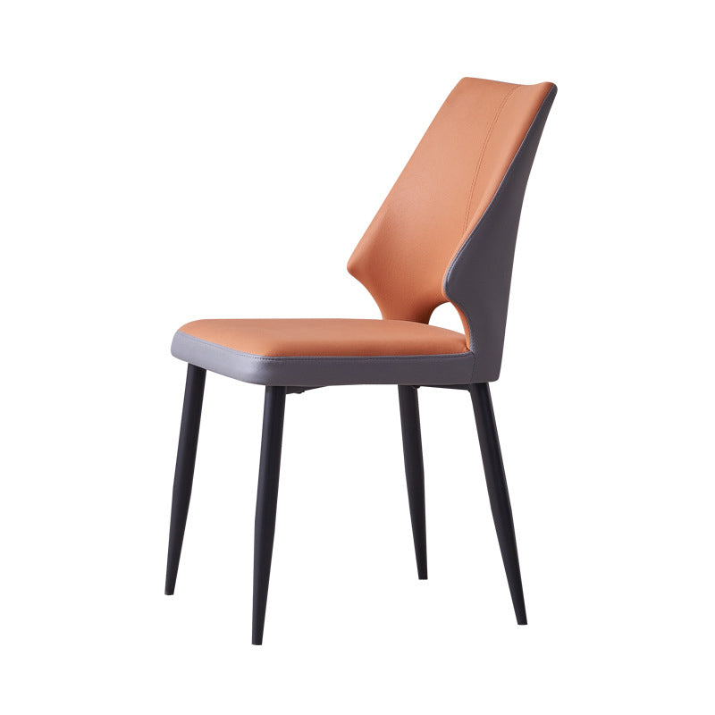 Wingback Armless Chair Contemporary Kitchen Dining Side Chair