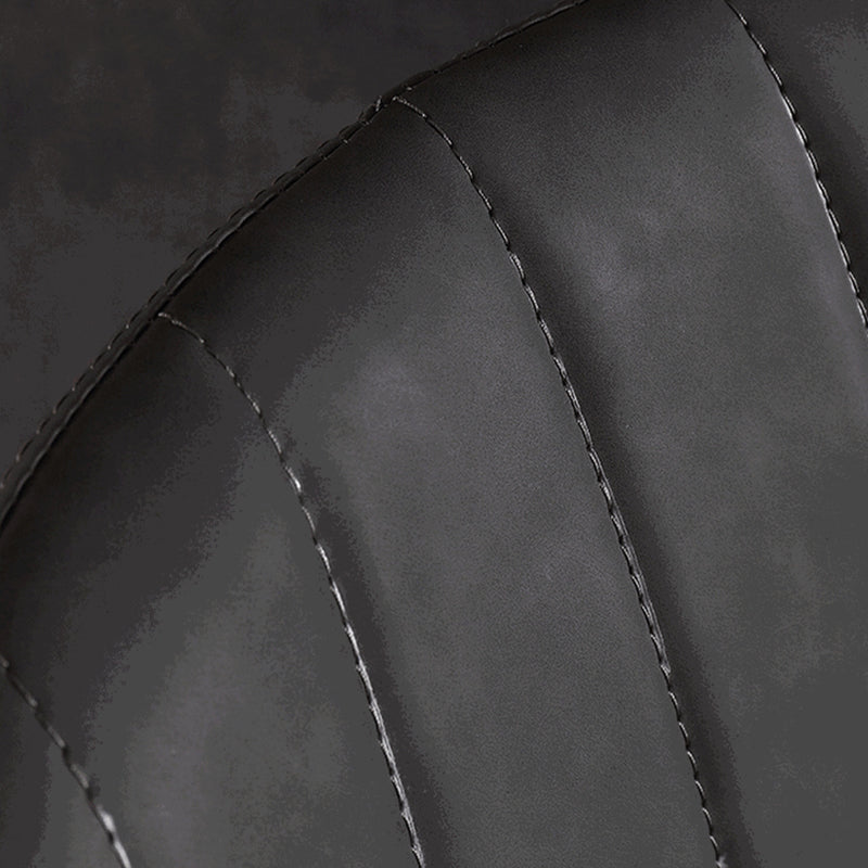 Industrial Dining Side Chair Wingback PU Leather Dining Chair