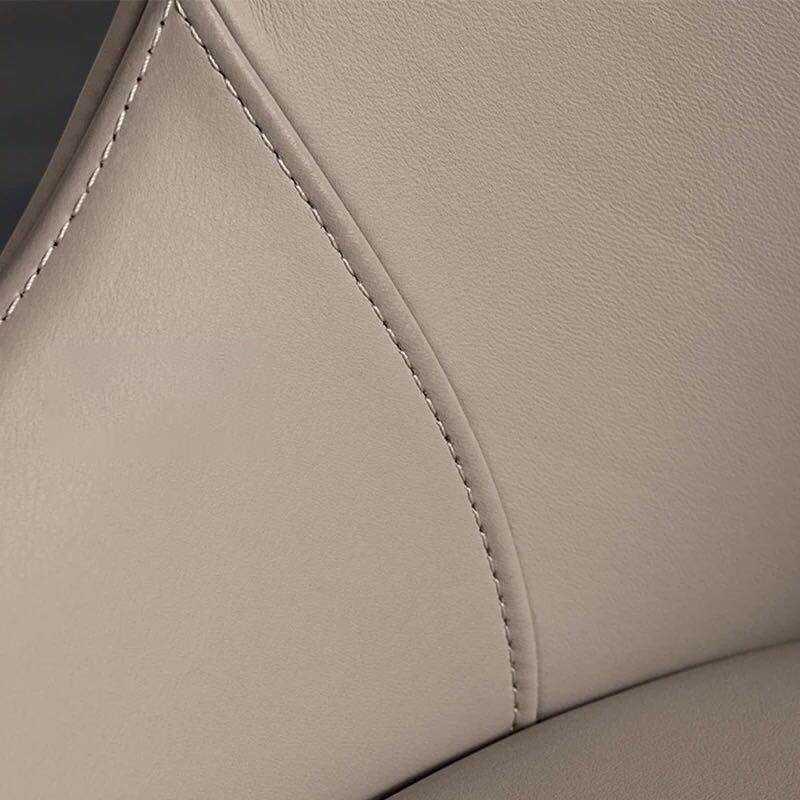 Modern Style Faux Leather Chairs Arm Side Chairs with Wooden Legs for Home Use