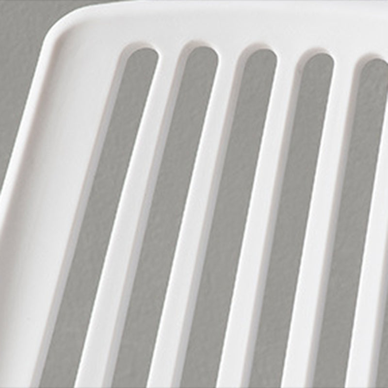 Nordic Style Armless Side Chairs Plastic Chair with 4 Legs for Home Use