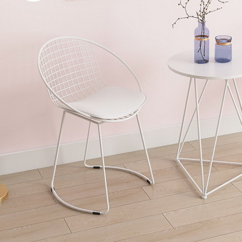 Metal Kitchen Dining Arm Chairs Contemporary Upholstered Dining Chairs