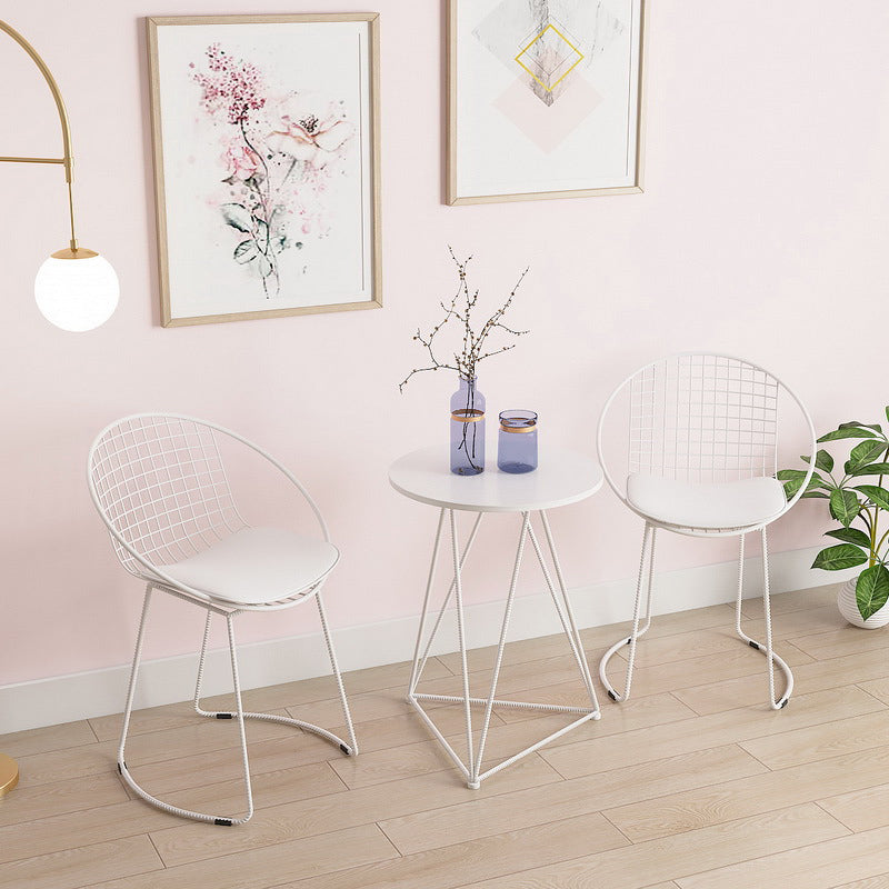 Metal Kitchen Dining Arm Chairs Contemporary Upholstered Dining Chairs