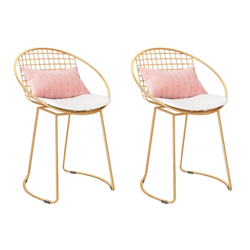 Metal Kitchen Dining Arm Chairs Contemporary Upholstered Dining Chairs